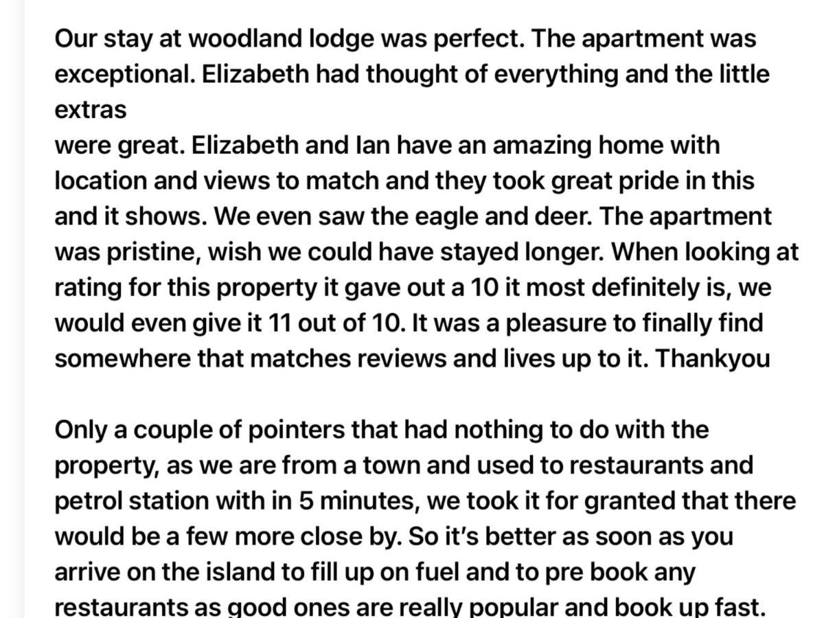 Woodland Lodge Luxury Suite Port na Long Exterior photo